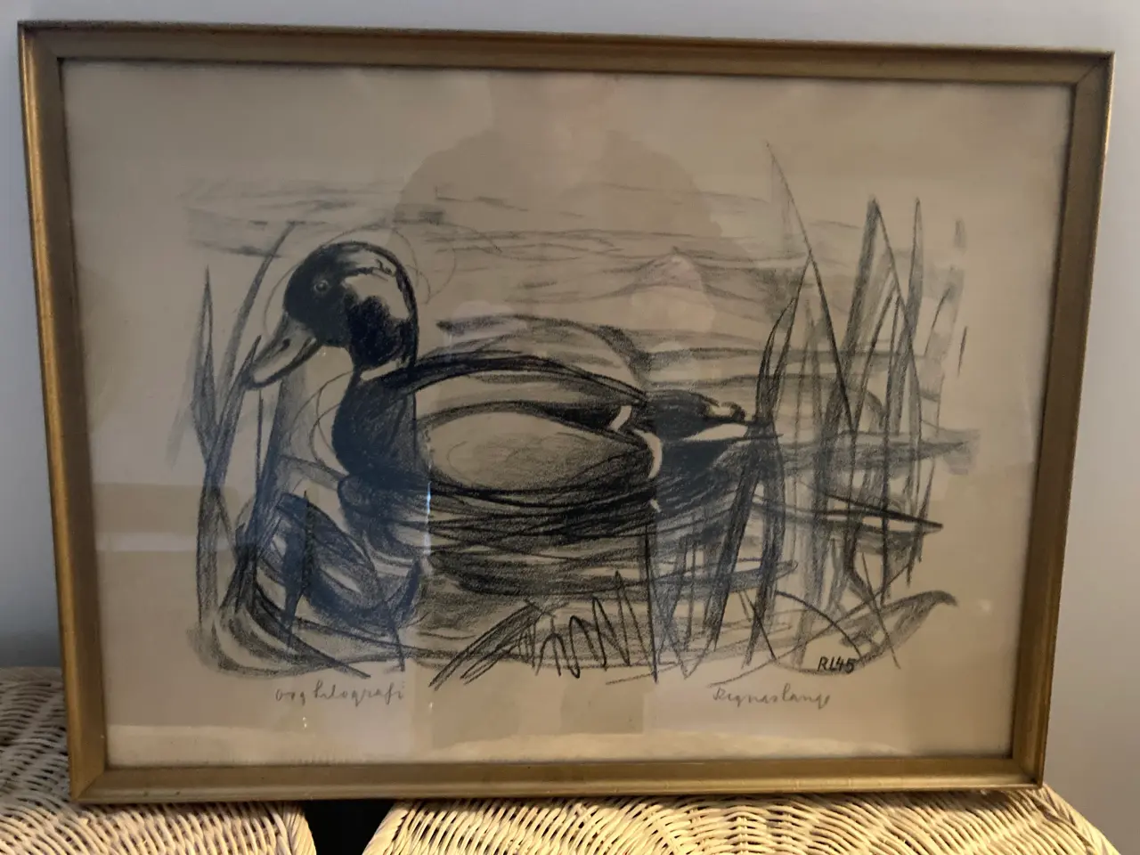 Billede 1 - Lithografi Regner Lange.