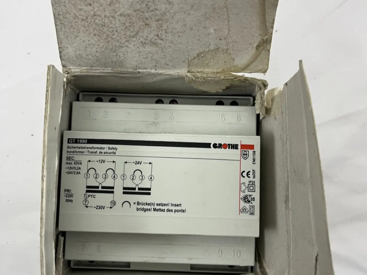 Billede 9 - Grothe GT 1990 Safety Transformer 12/24V 5.2/2.6A