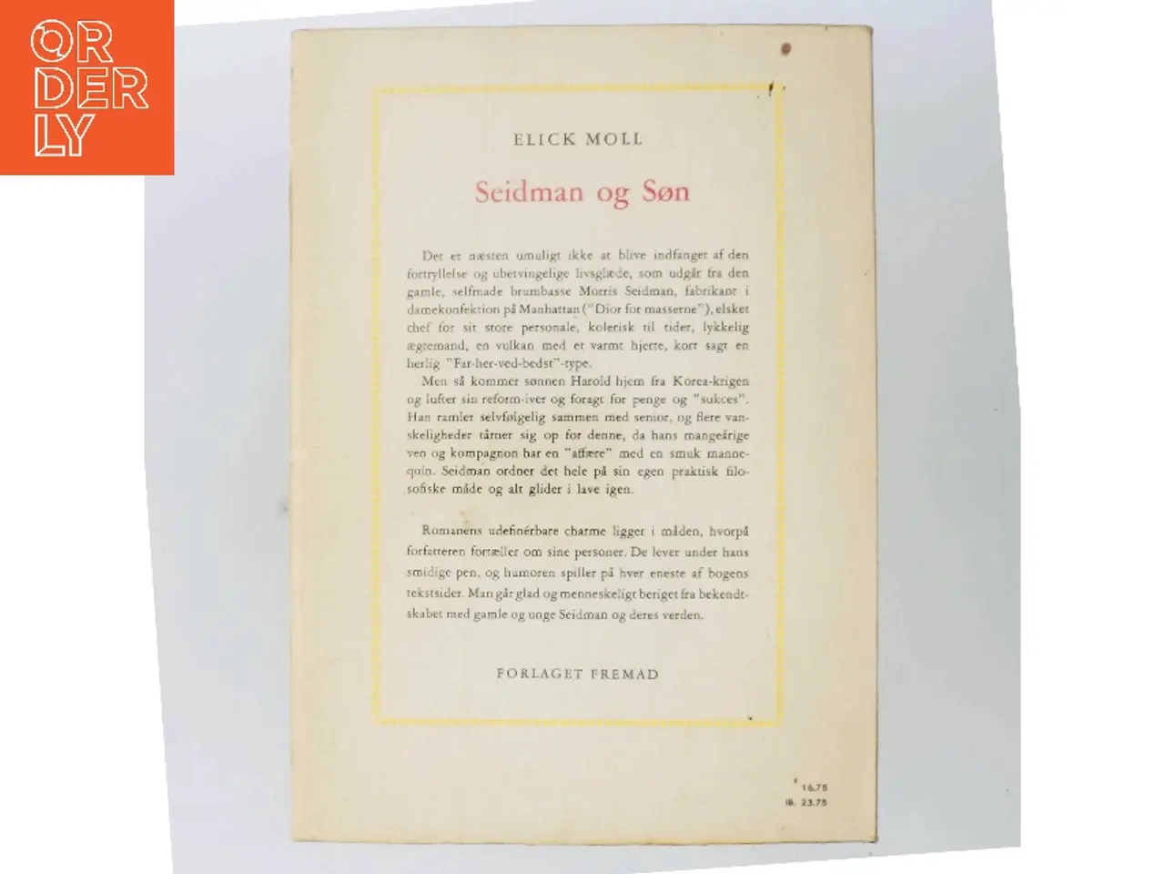 Billede 3 - Seidman og Søn af Elick Moll (Bog)
