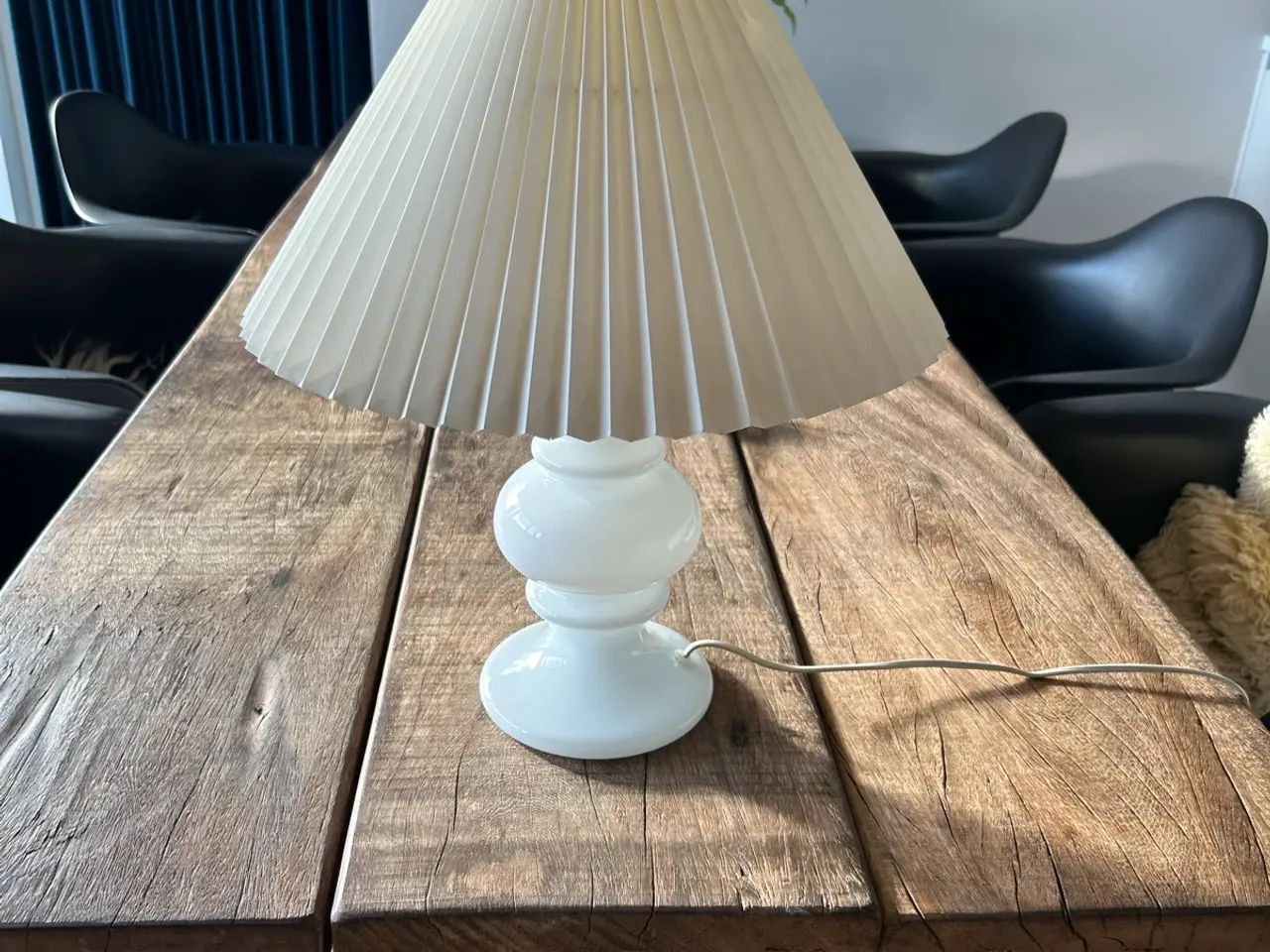 Billede 1 - Holmegård bordlampe ca. 47 cm høj inkl skærm