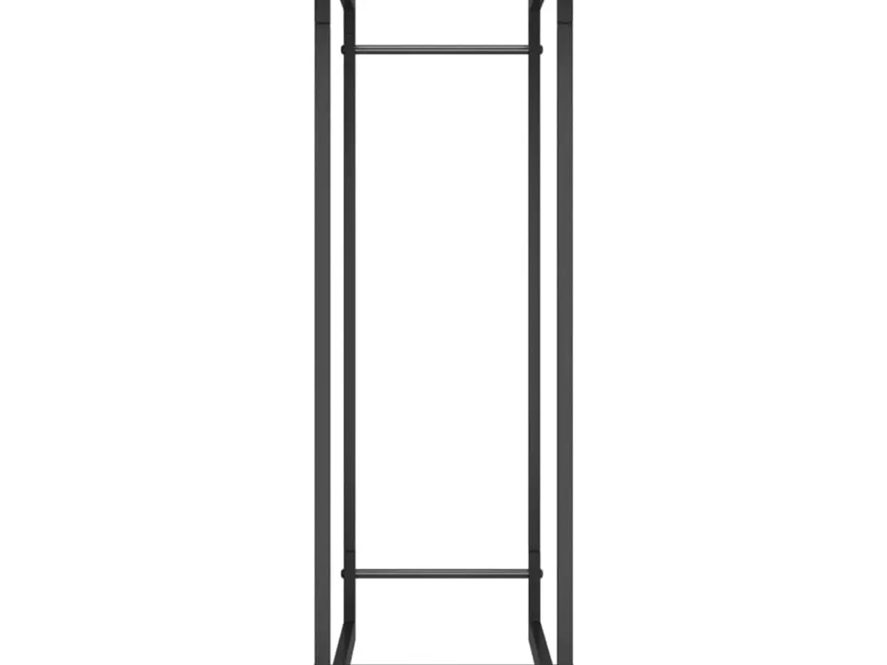 Billede 4 - Brændestativ i stål - 80 × 28 × 86 cm, matsort
