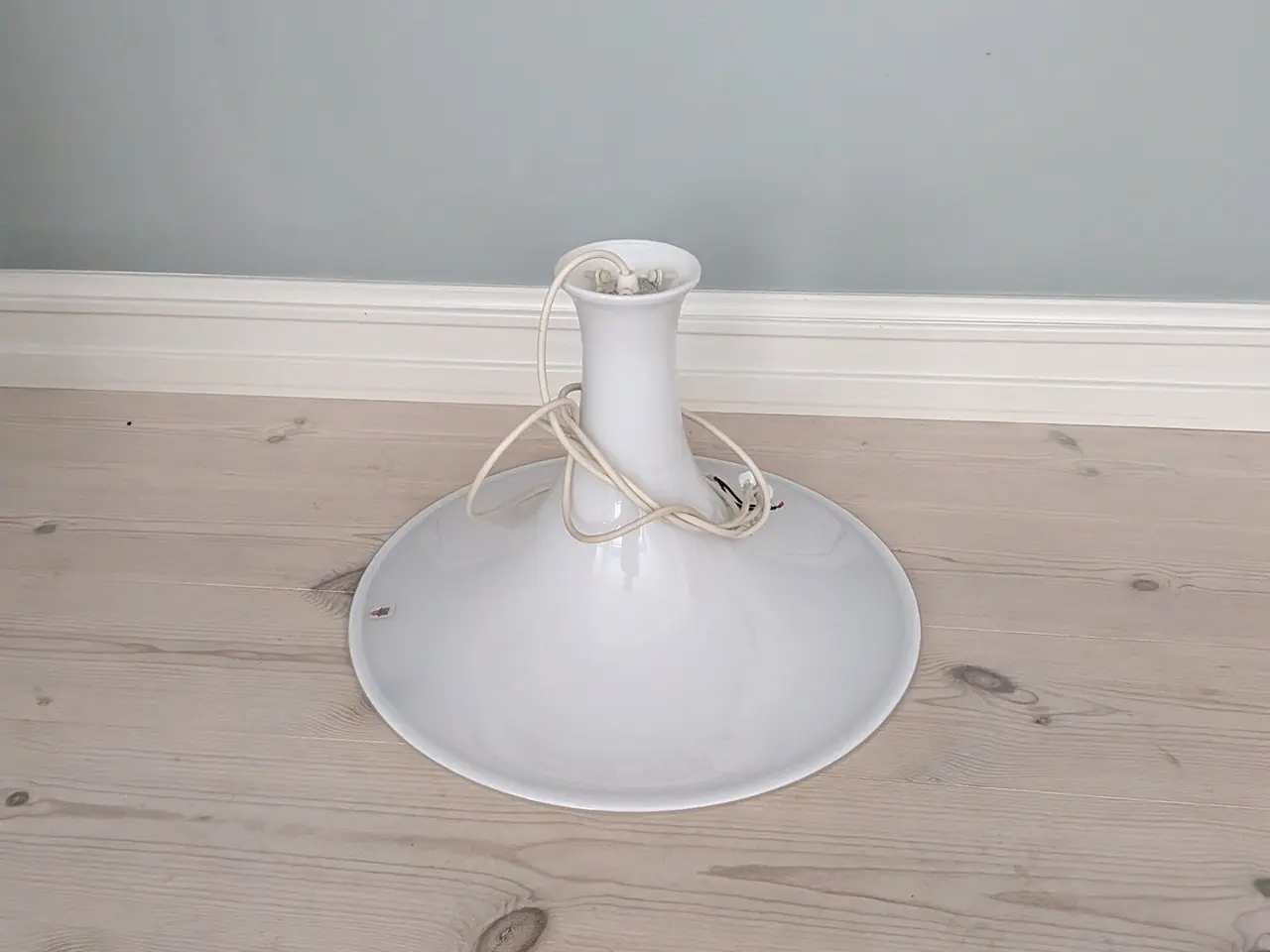 Billede 2 - Holmegaard hvid Mandarin pendel loftlampe