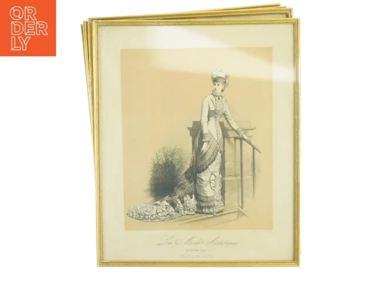 Billede 1 - Vintage modeillustrationer (str. 35 x 28 cm)