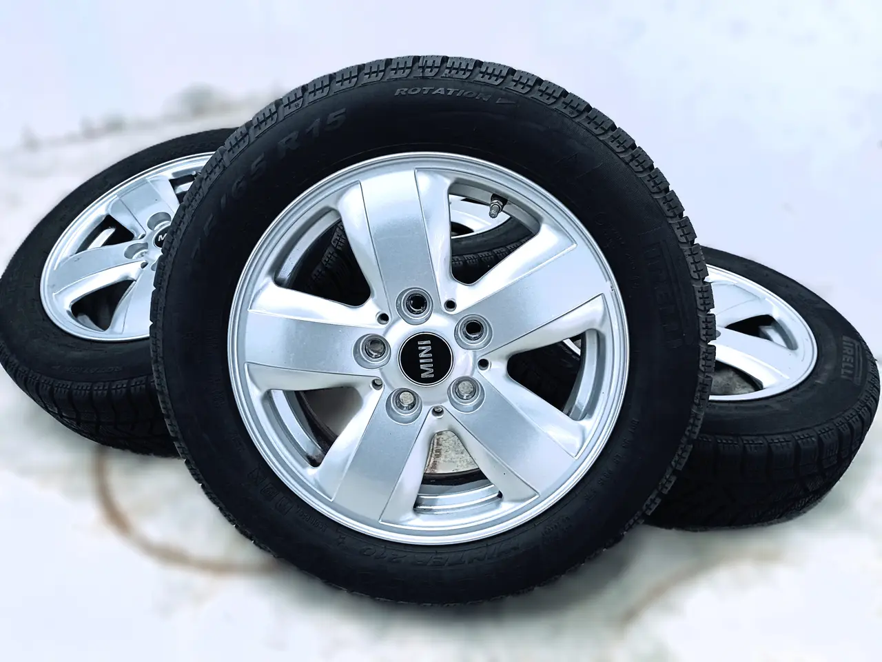Billede 6 - 5x112 15" ET46 nav 66,6ø MINI vinter fælge TPMS