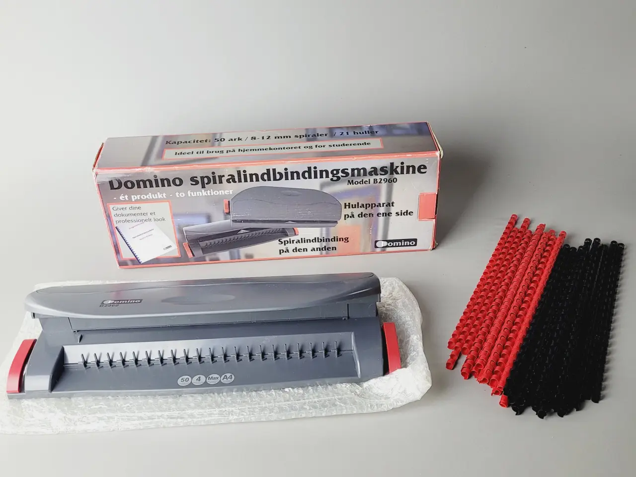 Billede 1 - ⭐️· Domino Spiralindbindingsmaskine B2960 