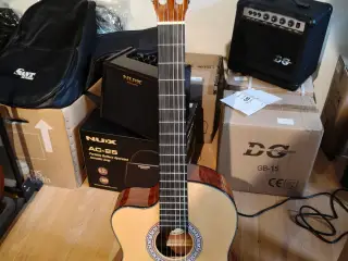 Santana halvakustisk klassisk guitar med cut away