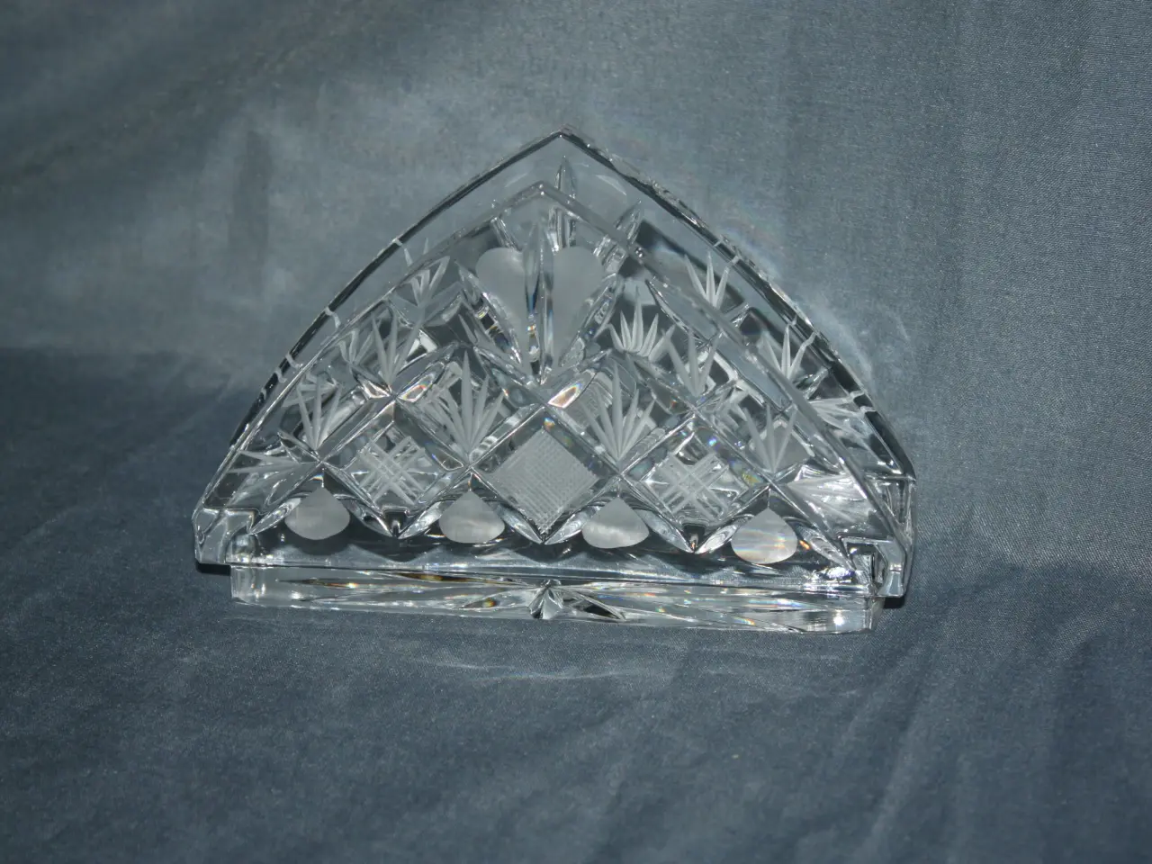 Billede 4 - Servietholder i glas Bohemia