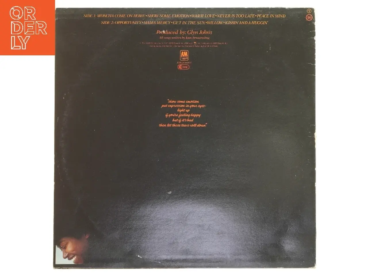 Billede 2 - Joan Armatrading vinylplade fra A&M Records