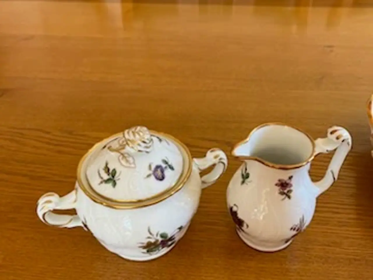 Billede 1 - Københavns Porcelæns Maleri, Mælkekande og sukker