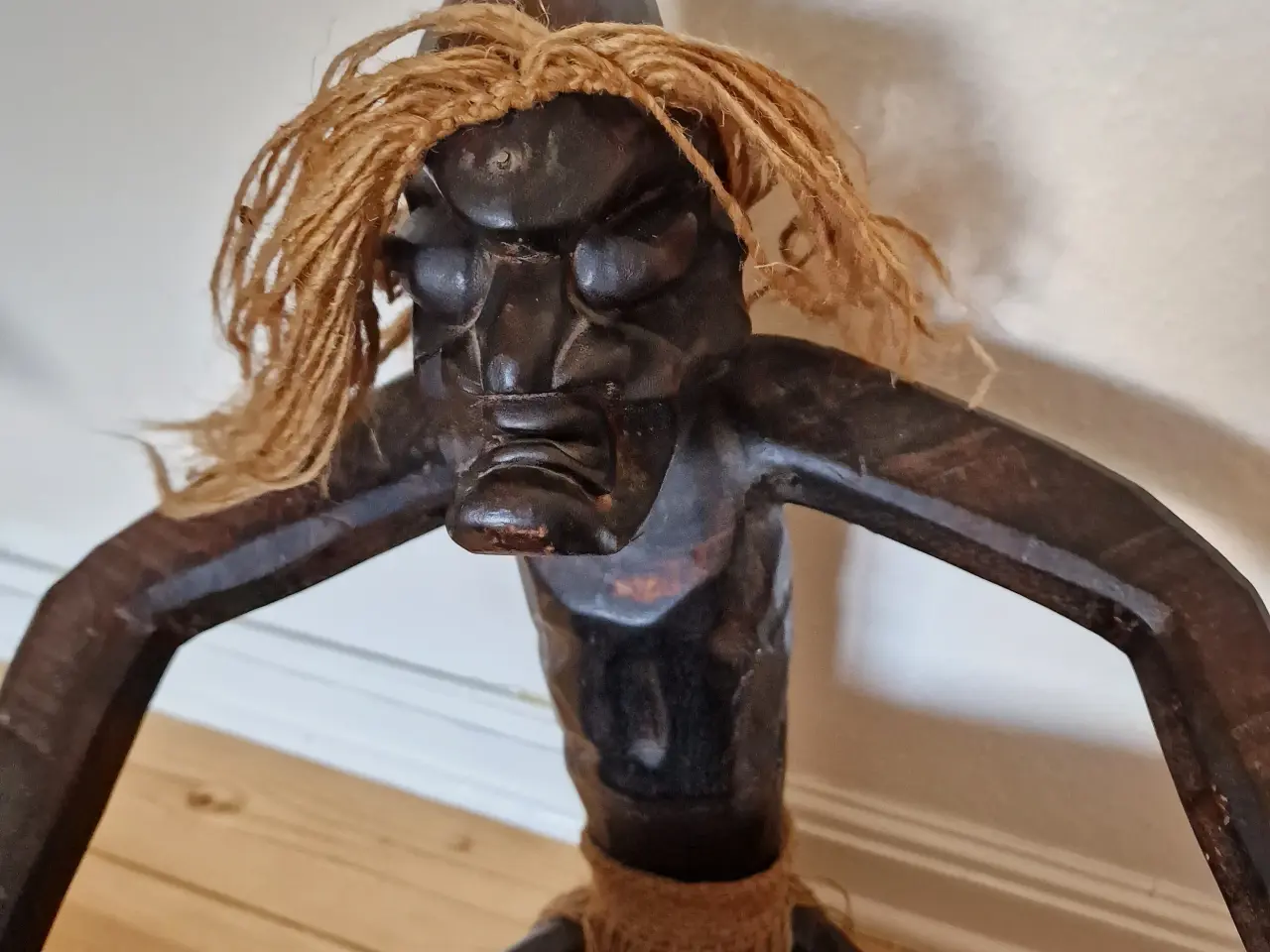 Billede 4 - Vintage håndskåret aboriginal figur.