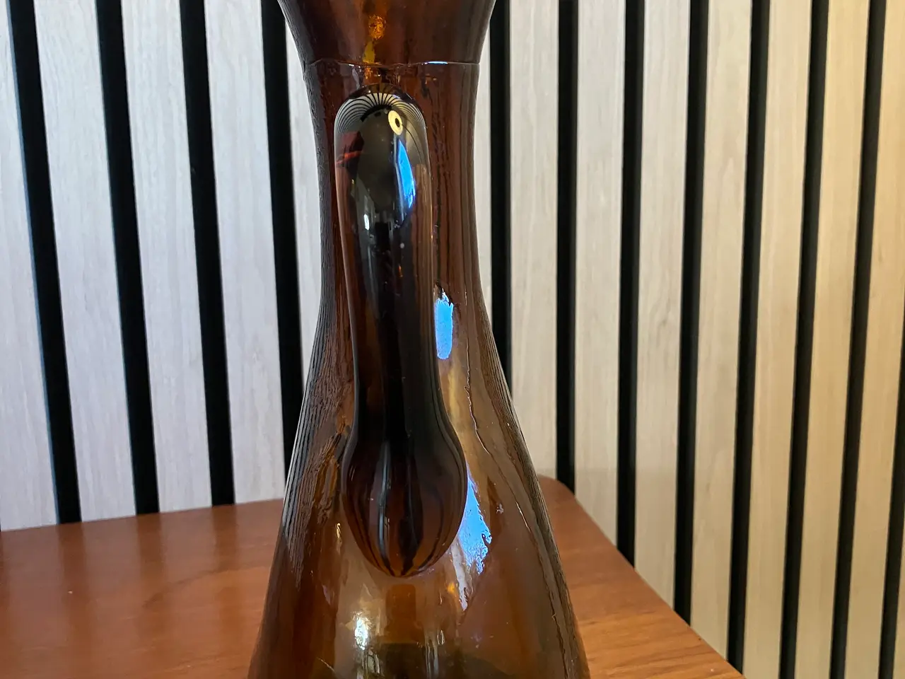 Billede 3 - Vintage ravfarvet glaskande/karaffel