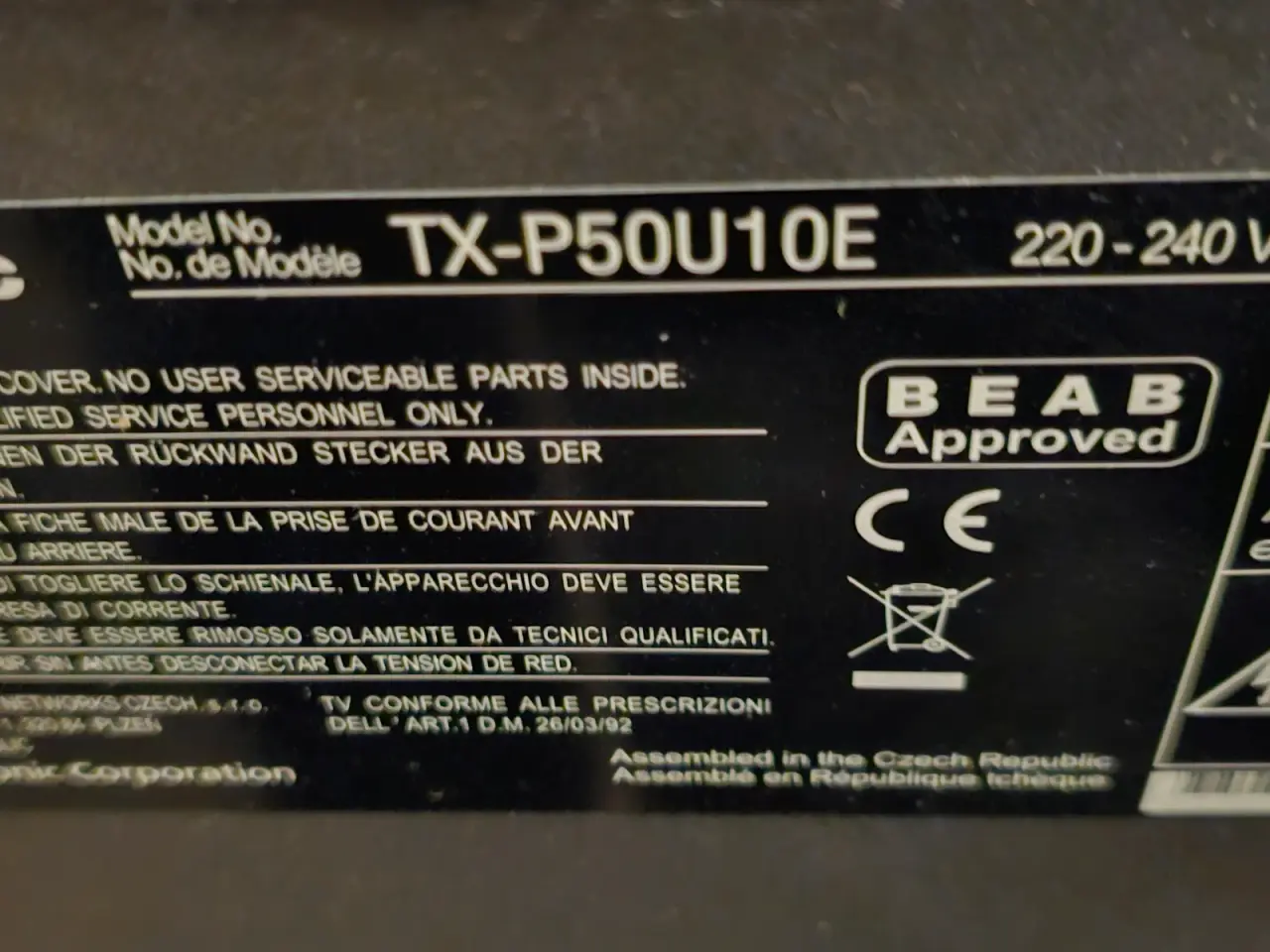 Billede 1 - Panasonic 50 tv full HD plasma