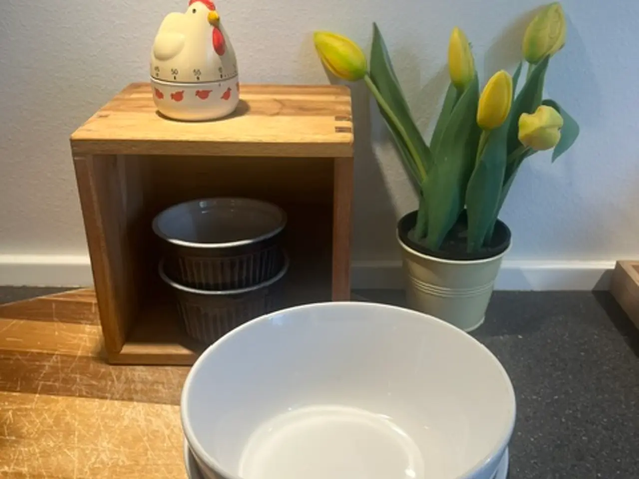 Billede 2 - Køkkenpakke: 2 IKEA skåle, 2 ramekiner & æggeur