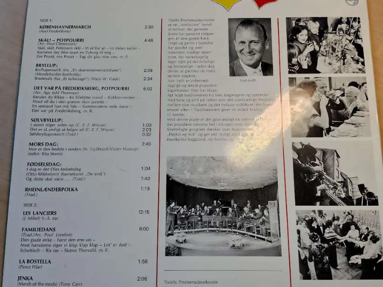 Billede 2 - Tivolis promenadeorkester: I anledning af (LP)
