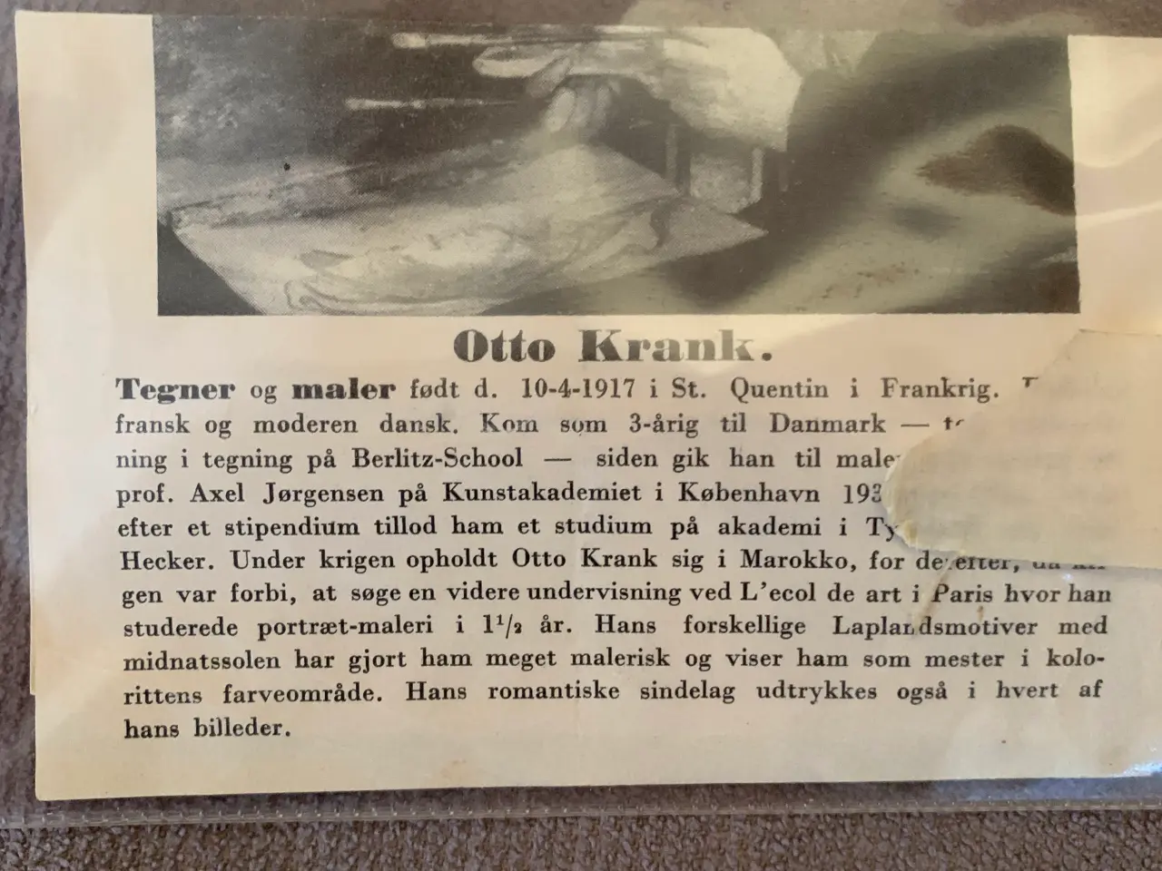 Billede 2 - Vinteraften. Maleri af Otto Krank