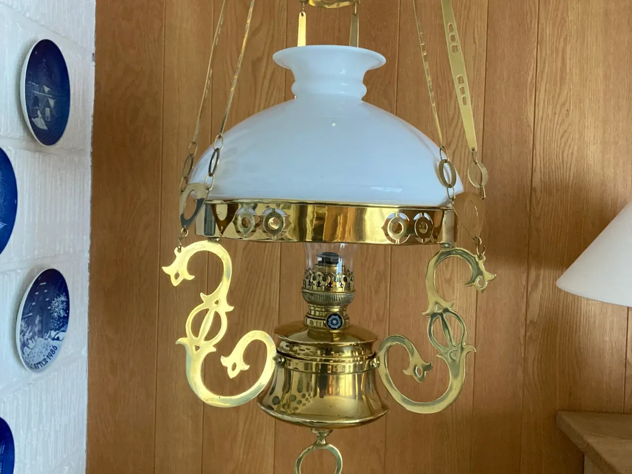 Billede 2 - Messinglampe til lampeolie