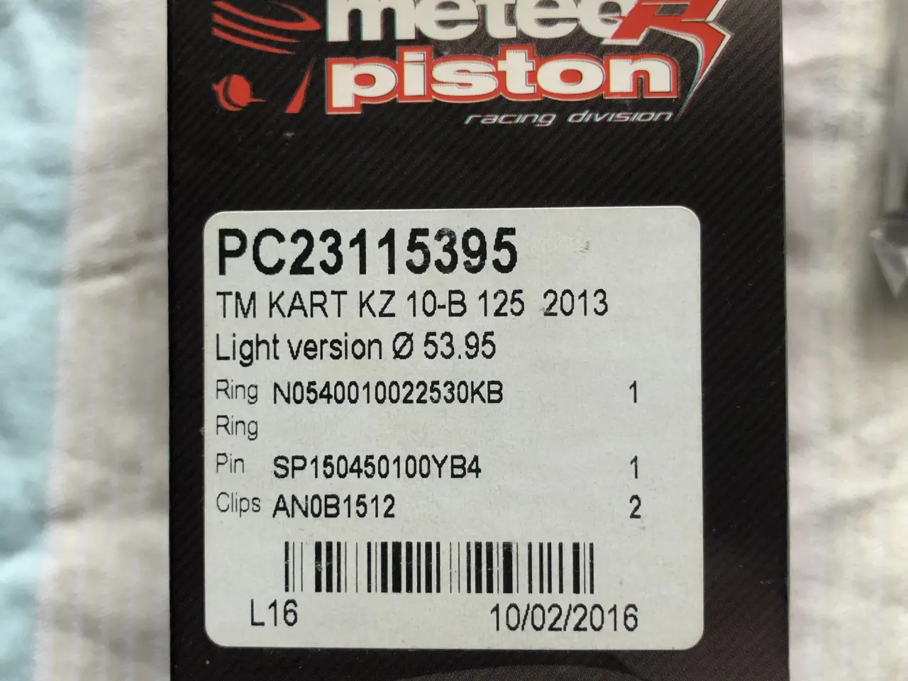 Billede 2 - 2 stk stempler gokart motor kz10B 