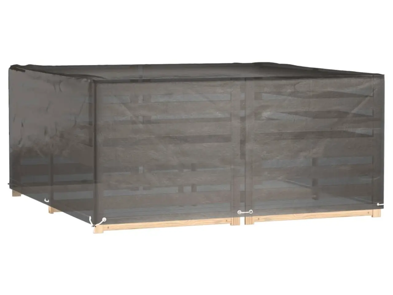 Billede 2 - Havemøbelovertræk firkantet 205 x 205 x 90 cm - sort