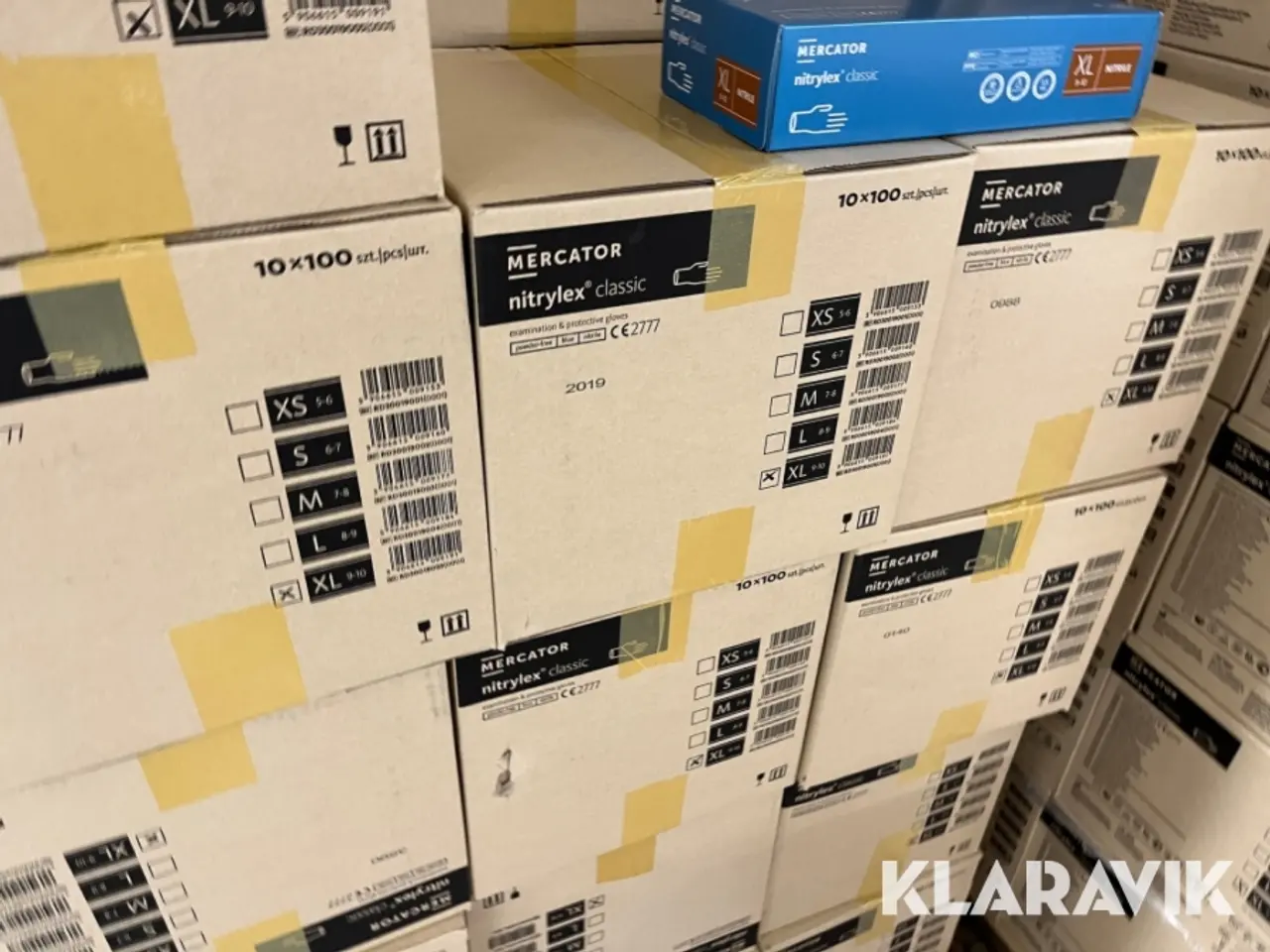 Billede 1 - Nitrilhandsker Mercator Nitrylex Classic størrelse XL - 10 kasser