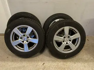 Mercedes fælge 16” med TMS ventiler - vinterdæk