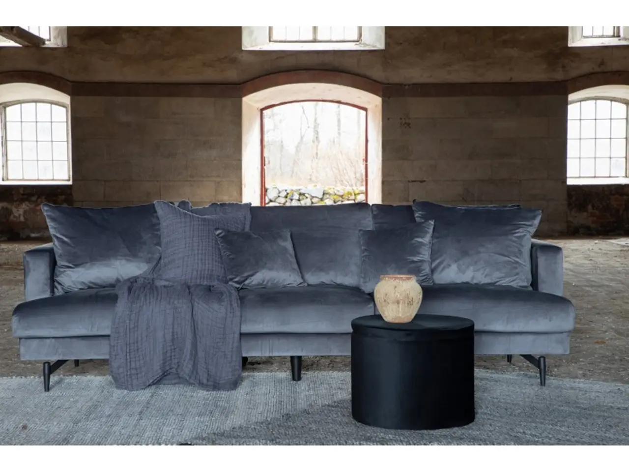 Billede 8 - Sofia 3 personers Sofa  - Sort og Mørkegrå