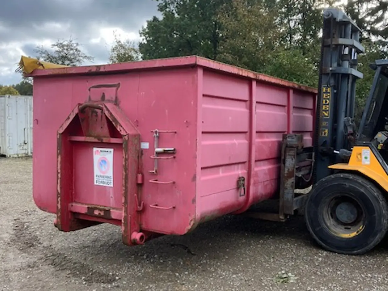 Billede 2 - 26 m3 åben container med rullepresenning