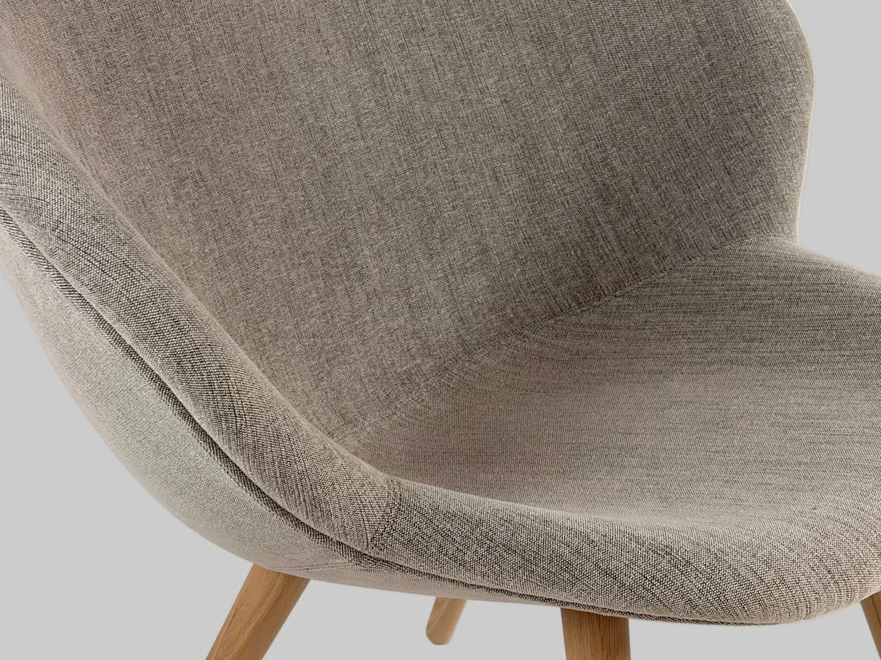Billede 5 - +HALLE Capri Loungestol – Lys Beige/Eg Stel