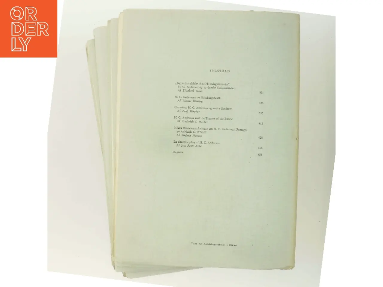Billede 3 - Anderseniana. 2. række, bind VI, 1-4 af Diverse forfattere om H. C. Andersen (Bog)