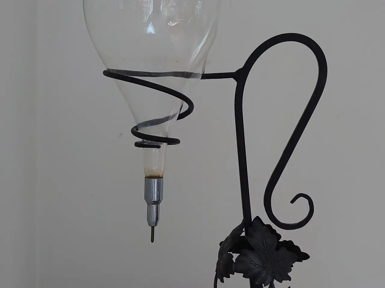 Billede 1 - Vintage vin dispenser med mundblæst glasballon.