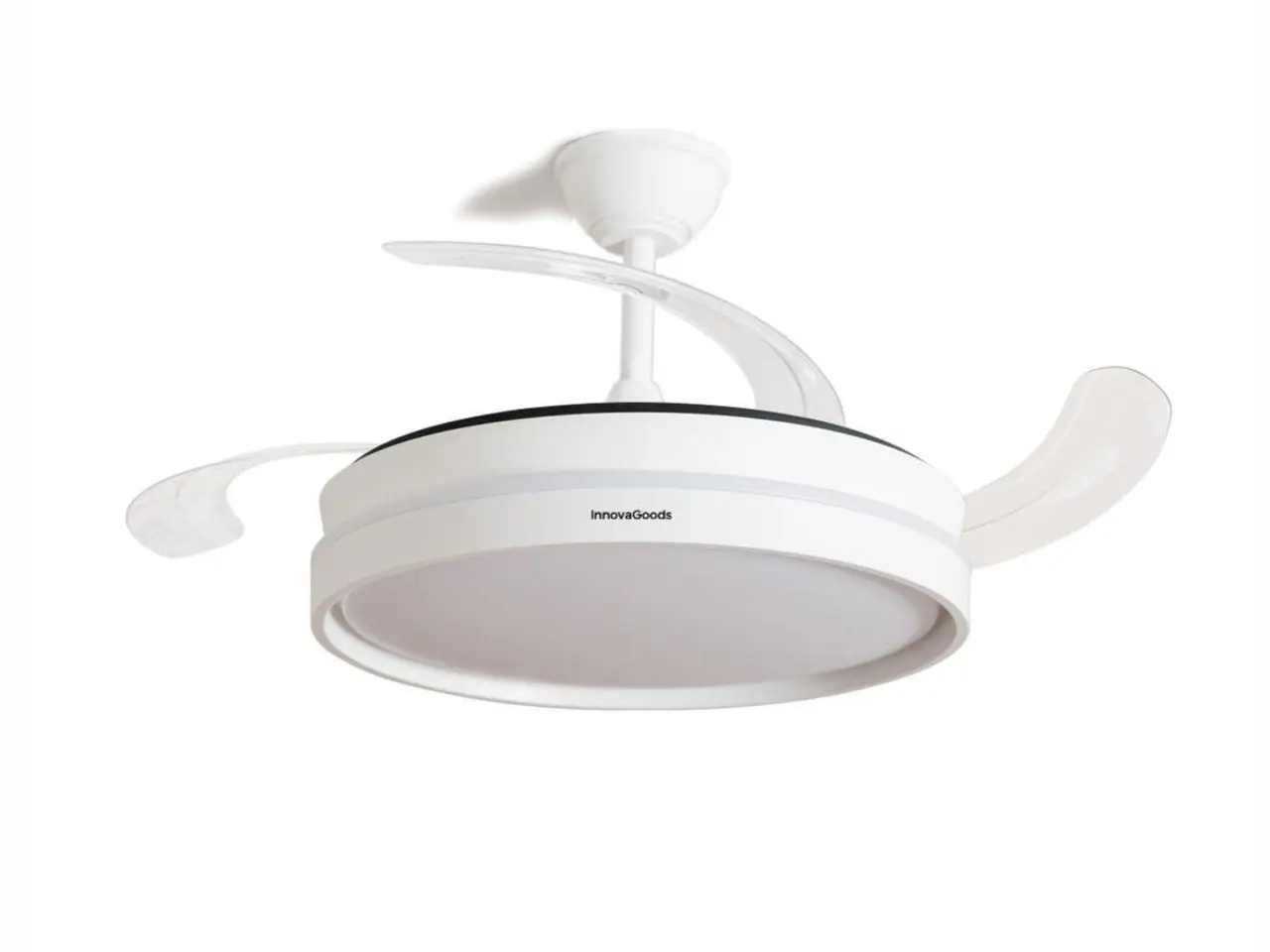 Billede 15 - Loftventilator med lys - hvid/transparent (OUTLET B)