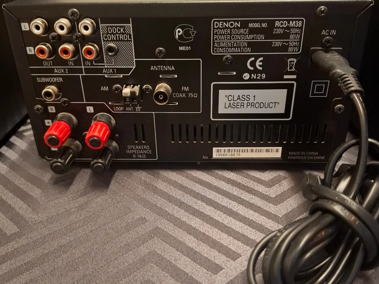 Billede 4 - Denon med 2 argon højttaler