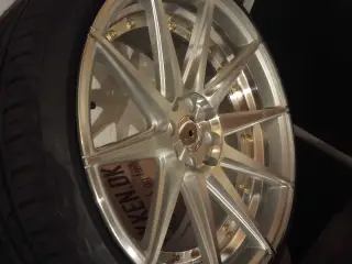 18" nye alufælge 4x100 Concave ink. dæk,