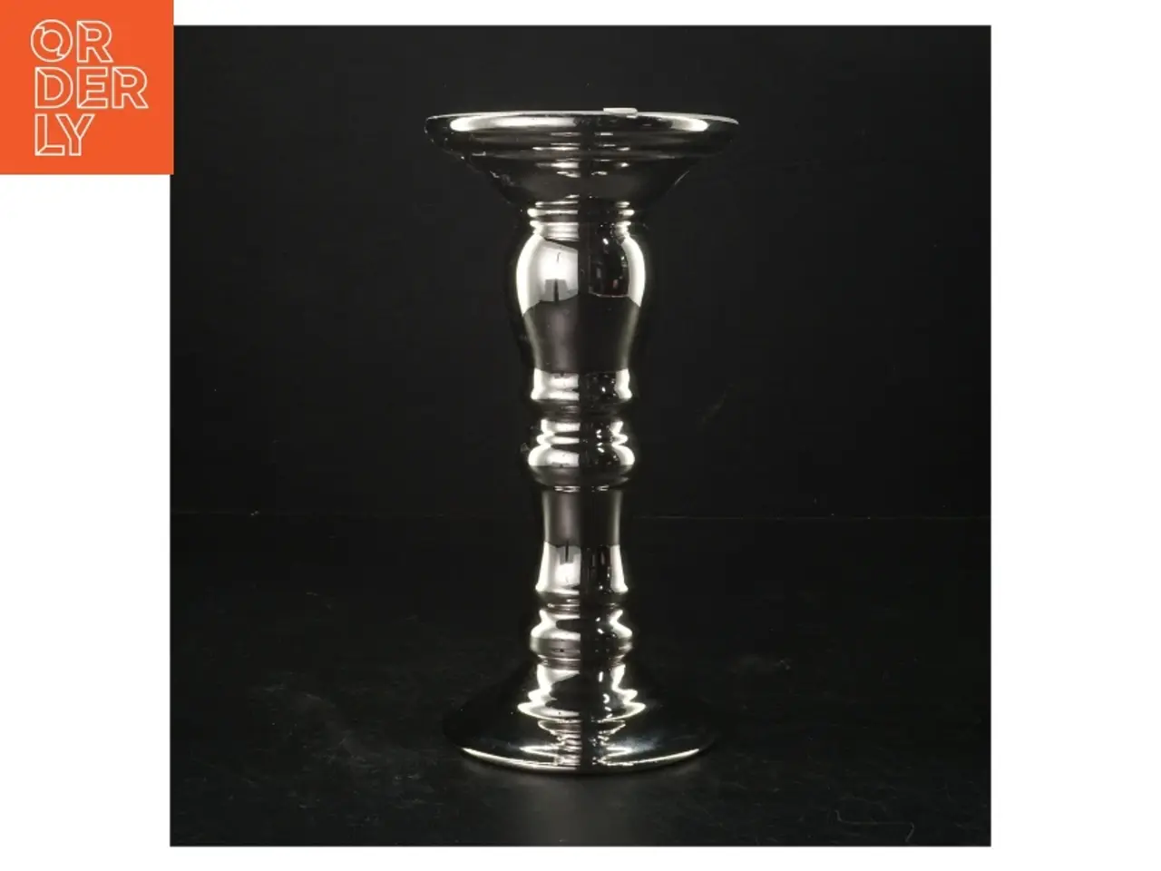 Billede 2 - Lene Bjerre Sølvfarvet lysestage (str. 20 cm)