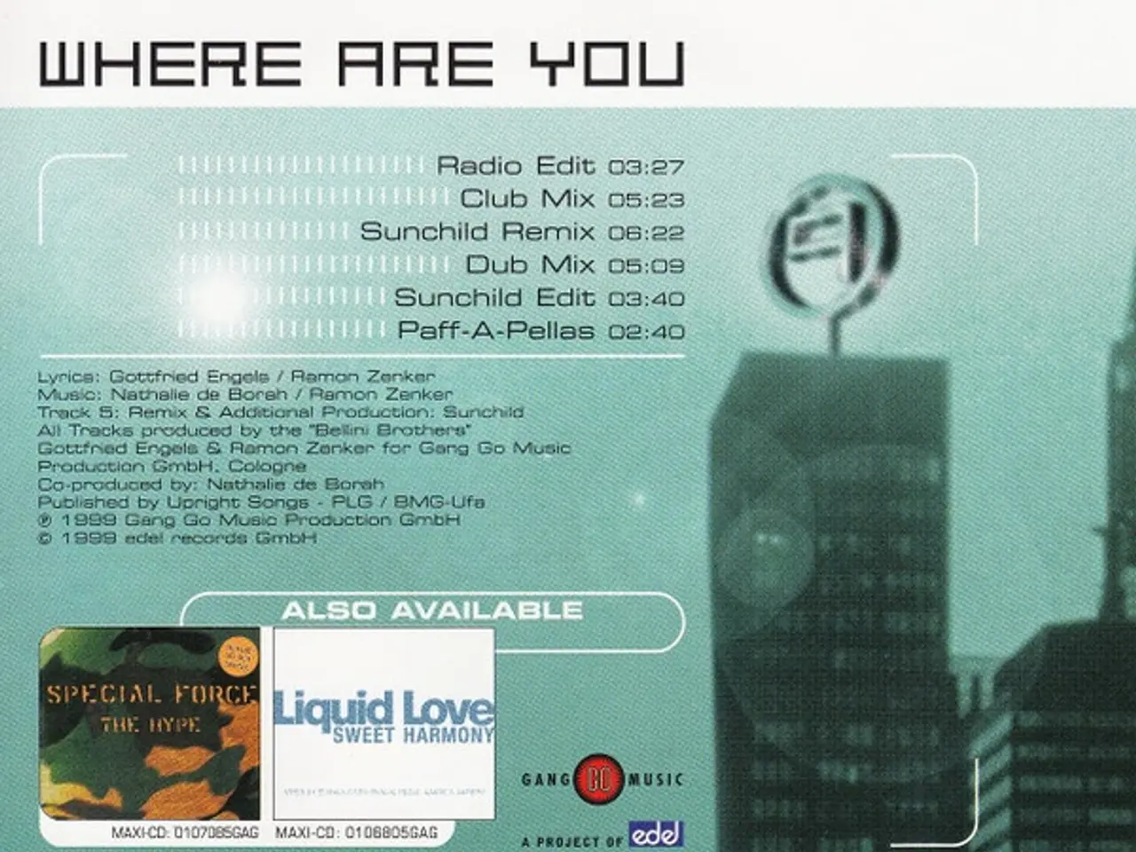 Billede 4 - Paffendorf – Where Are You – CD