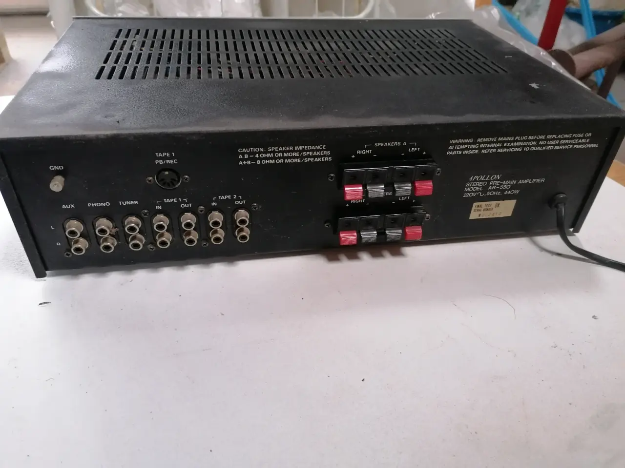 Billede 3 - Apollon AR-550 Forstærker. Nikko Tuner