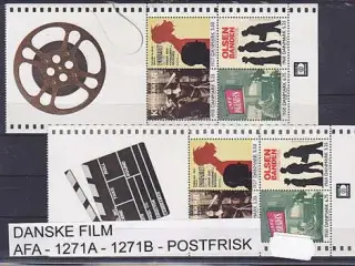 Danske Film AFA 1271A -1271B Postfrisk