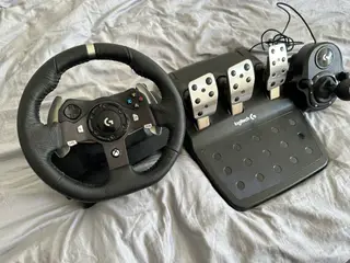 Logitech G920 med gearskifter!