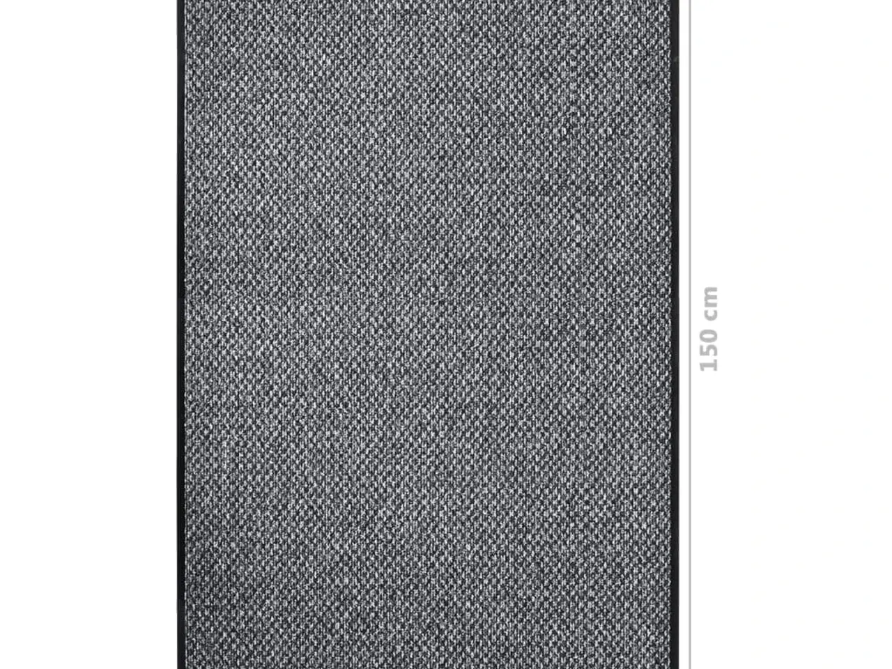 Billede 6 - Dørmåtte 90 × 150 cm - grå loop-pile med skridsikker bund