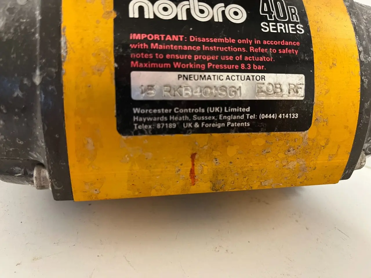 Billede 2 - Norbro 40R Pneumatic Actuator RKB40-1SG1 EOB RF -