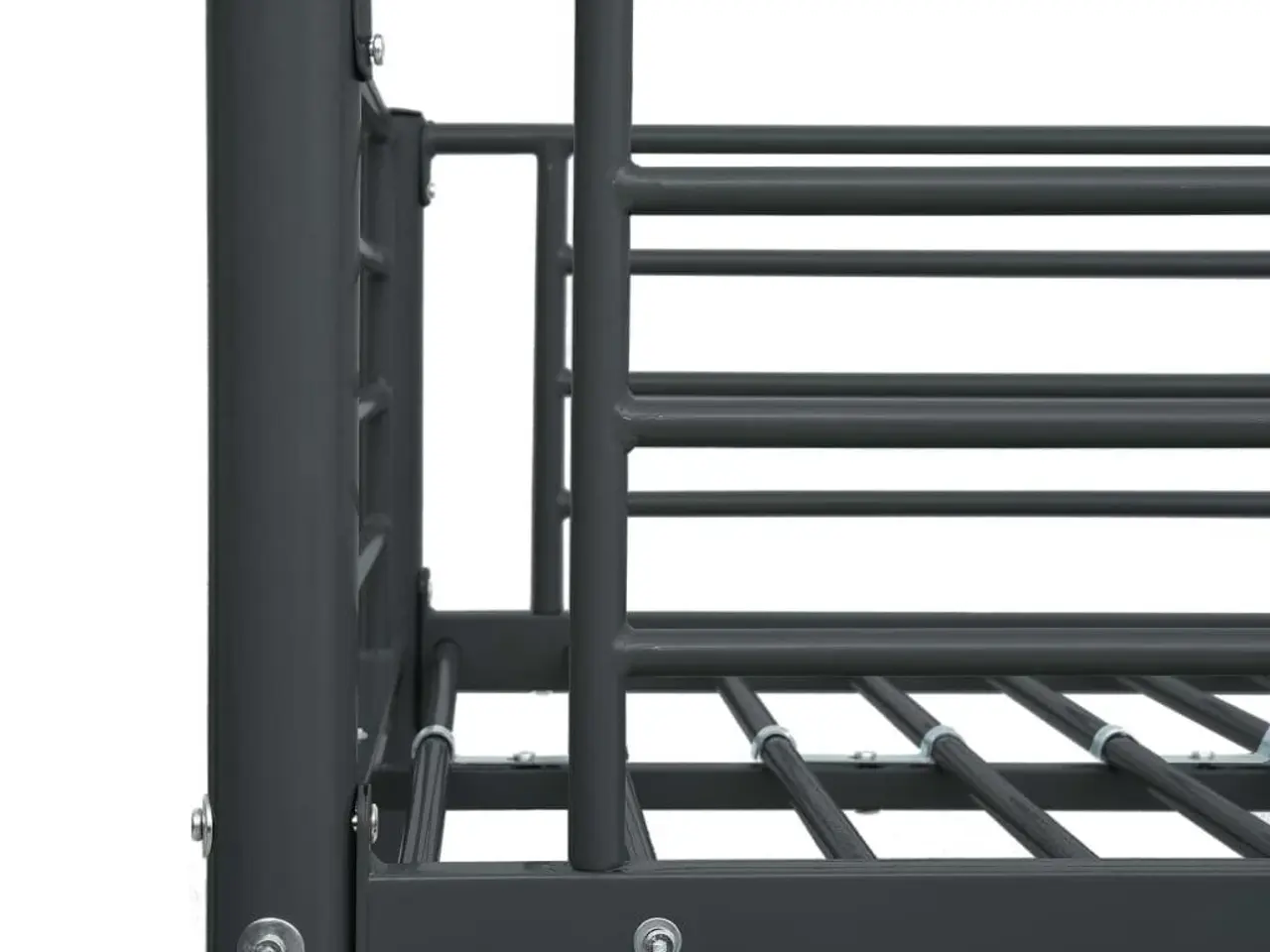 Billede 4 - Køjeseng i metal - sengestel 140 × 200 / 90 × 200 cm, sort