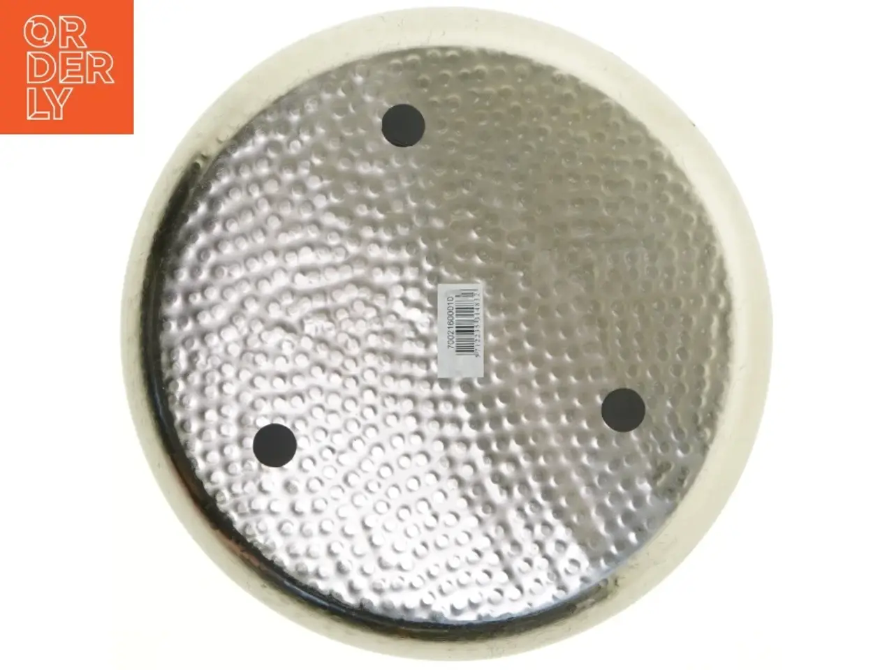 Billede 3 - Rund hamret metalbakke (str. Ø 30 cm)