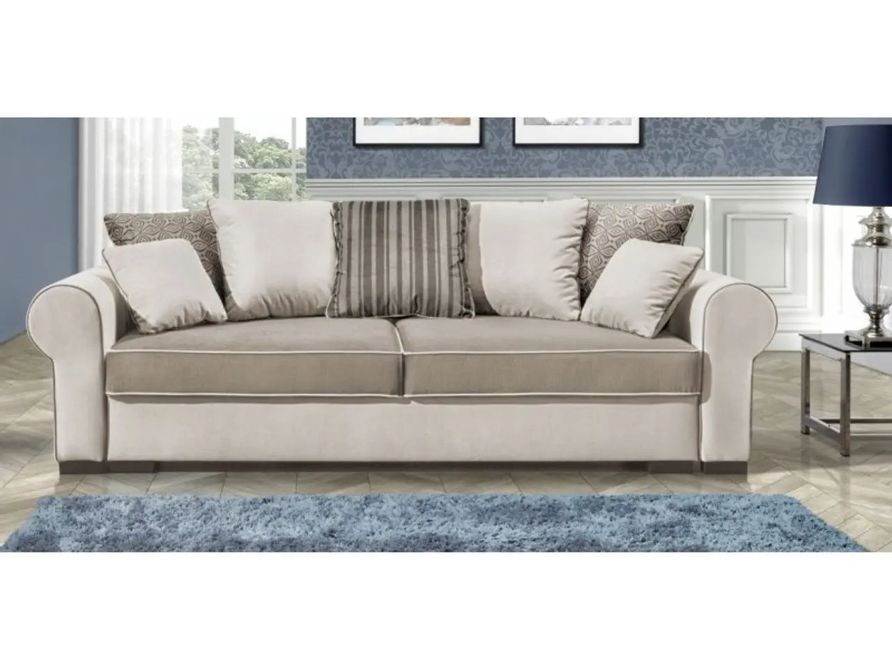 Billede 1 - Maria 3 pers. sovesofa beige OUTLET