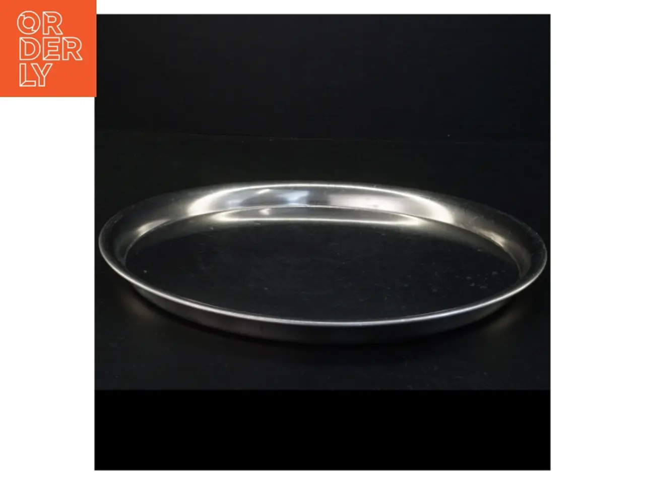 Billede 1 - Rund metal bakke (str. 29,5 x 2 cm)