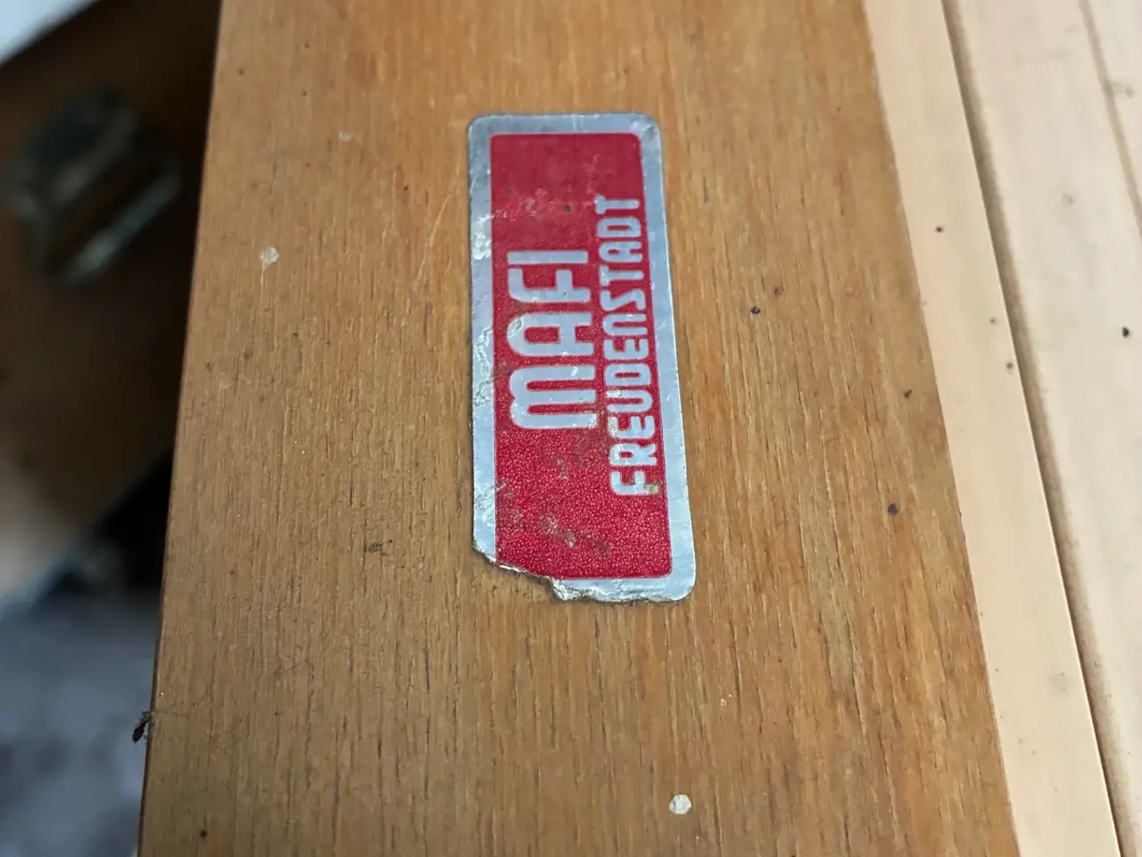 Billede 1 - Retro bordarkivskab i bøgetræ