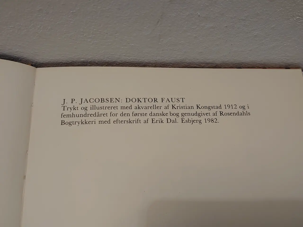 Billede 4 - J.P.Jacobseb: Doktor Faust. Trykt i 1982.