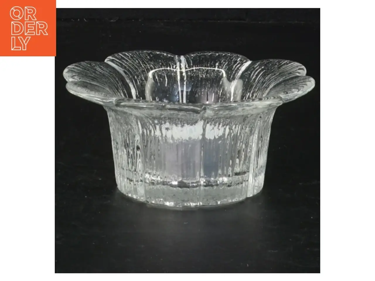 Billede 1 - Holmegaard Glasstage til fyrfadslys (str. Ø 10 cm)