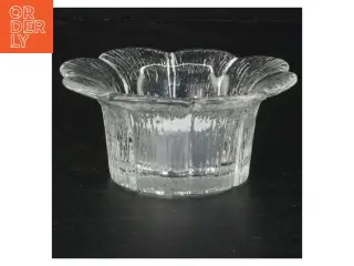 Holmegaard Glasstage til fyrfadslys (str. Ø 10 cm)