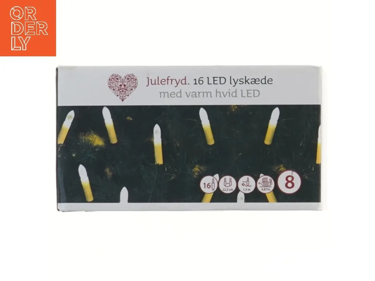 Billede 2 - LED lyskæde med 16 lys