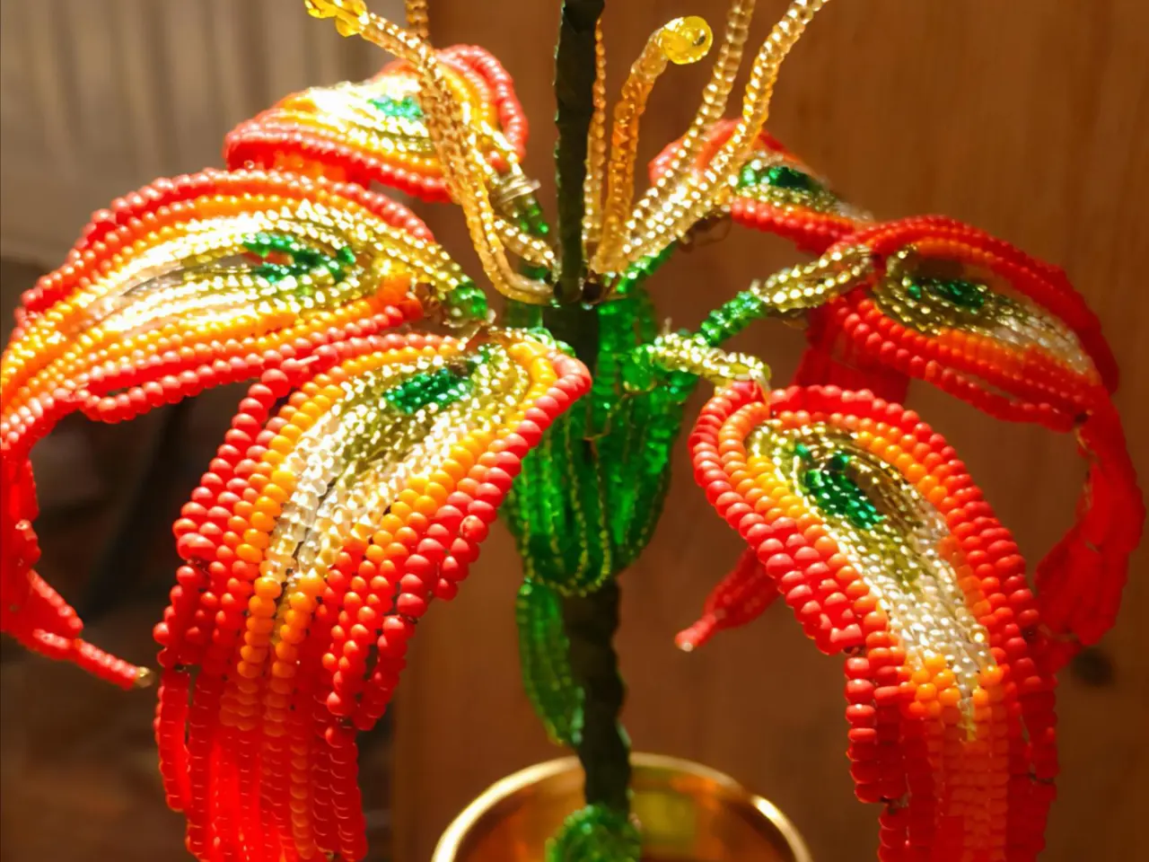 Billede 1 - French beaded Pine Lily