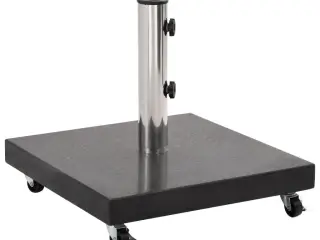 Parasolfod granit 30 kg firkantet sort